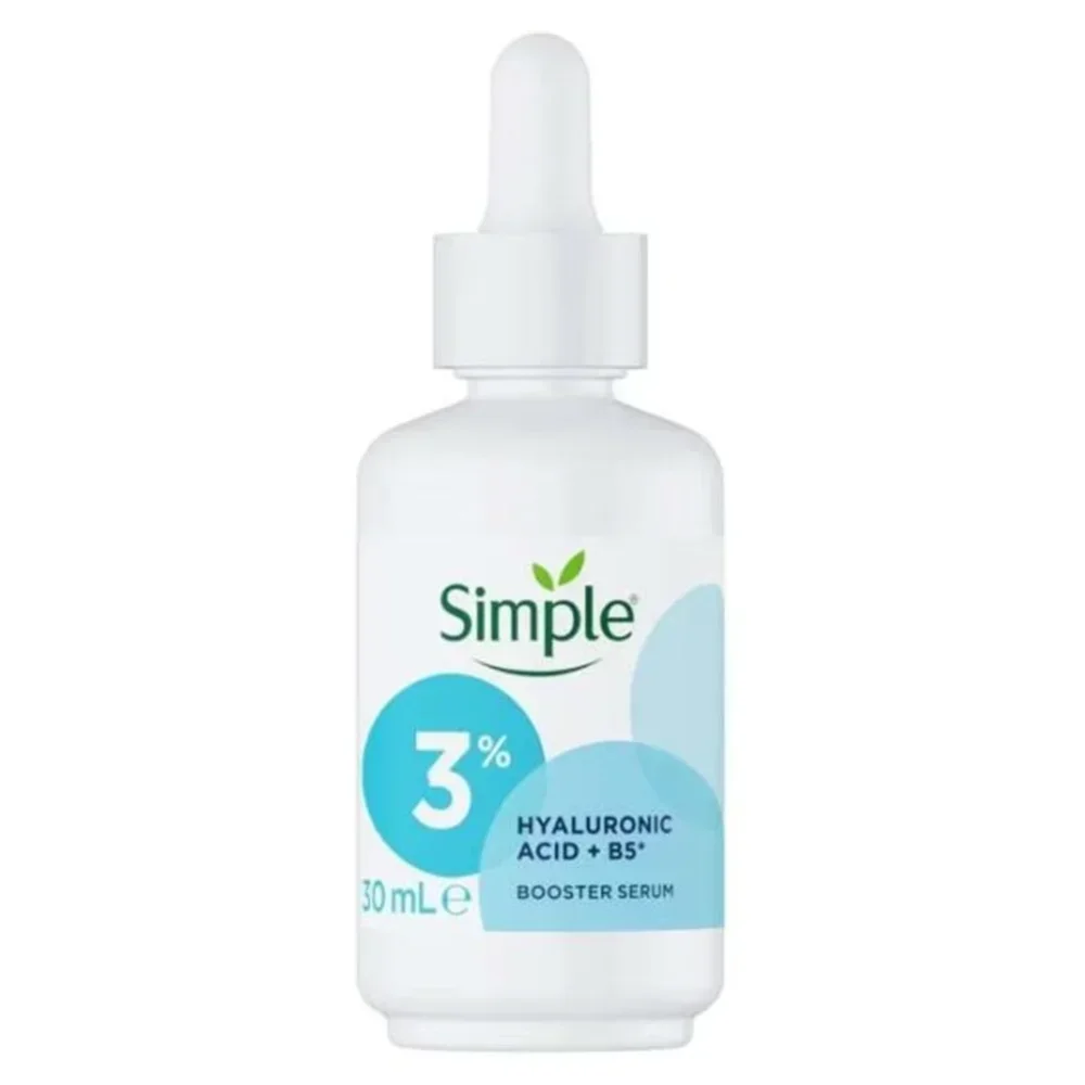 Simple 3% Hyaluronic Acid + B5 Booster ESSENCE 30ml Deep Moisturizing Repairing Soothing Intensive Hydration Brighten Skin Care
Simple 3% Hyaluronic Acid + B5 Booster ESSENCE 30ml Deep Moisturizing Repairing Soothing Intensive Hydration Brighten Skin Care