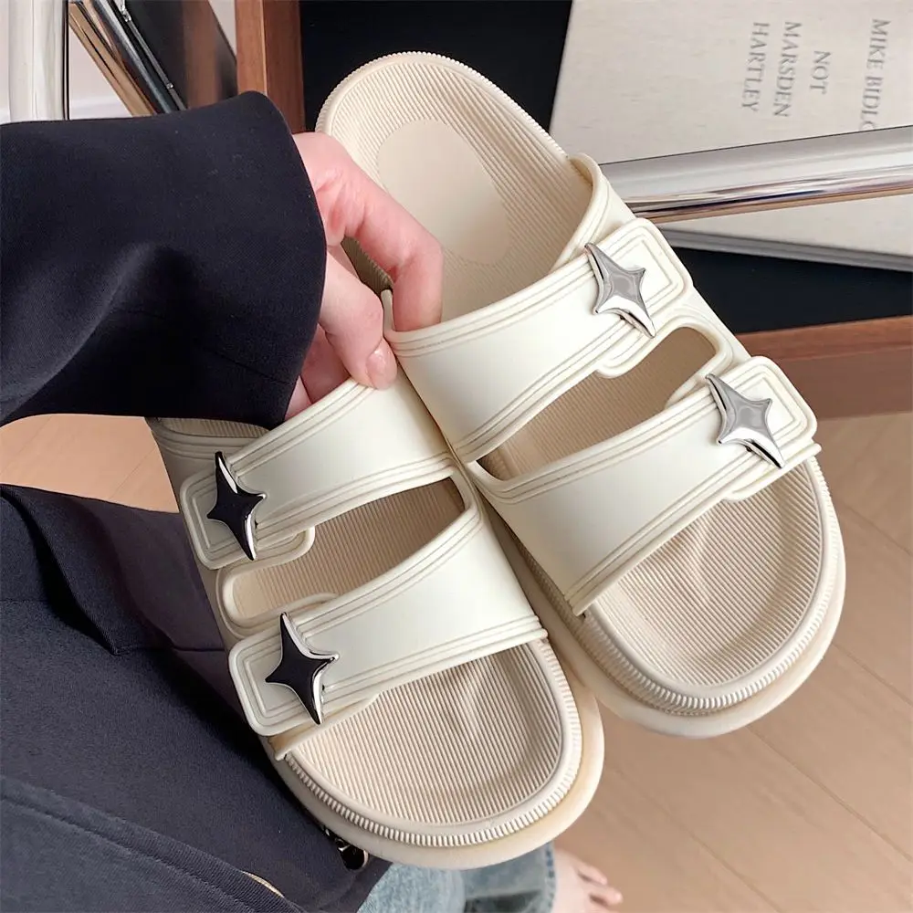 Female Summer Star Hundred with Double Strap Soft Thick Bottom Slippers Season Casual Outdoor Wear One Word Beach Shoes
Female Summer Star Hundred with Double Strap Soft Thick Bottom Slippers Season Casual Outdoor Wear One Word Beach Shoes