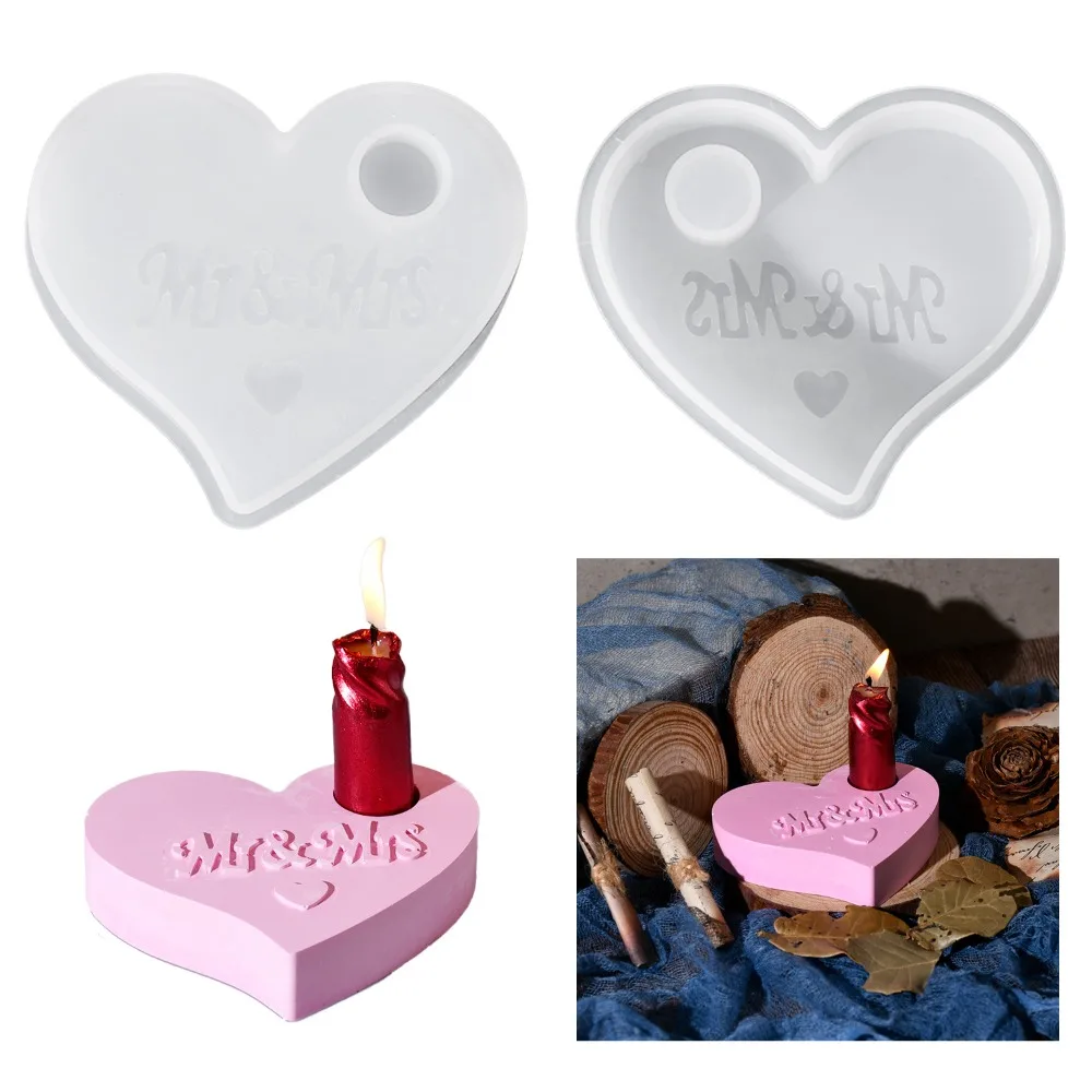 Reusable Silicone Mold DIY Valentine's Love Candles - Candle Holder Base Plaster Jewelry Making Romantic Home Decor Gift Craft
Reusable Silicone Mold DIY Valentine's Love Candles - Candle Holder Base Plaster Jewelry Making Romantic Home Decor Gift Craft