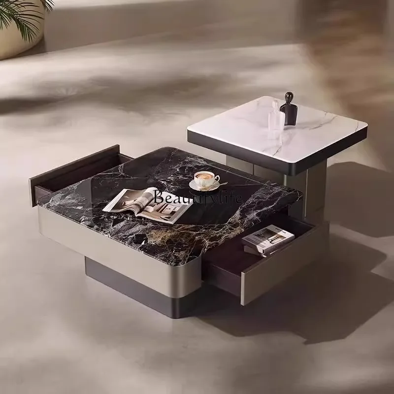 Microcrystalline stone light luxury living room size square combination luxury stone coffee table
Microcrystalline stone light luxury living room size square combination luxury stone coffee table