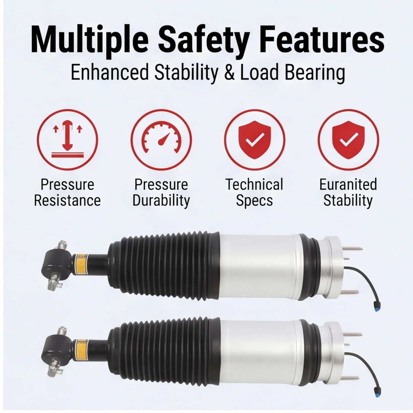 2pcs Front Air Shock Struts Magnetic Fit Cadillac Escalade GMC Tahoe Yukon 2021- 84741580, 85619254, 85619249, 22358405 23150192
2pcs Front Air Shock Struts Magnetic Fit Cadillac Escalade GMC Tahoe Yukon 2021- 84741580, 85619254, 85619249, 22358405 23150192