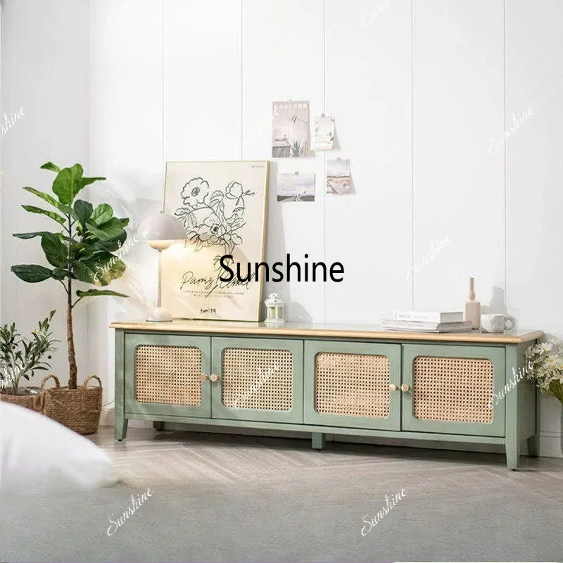 American style rattan TV cabinet coffee table combination
American style rattan TV cabinet coffee table combination