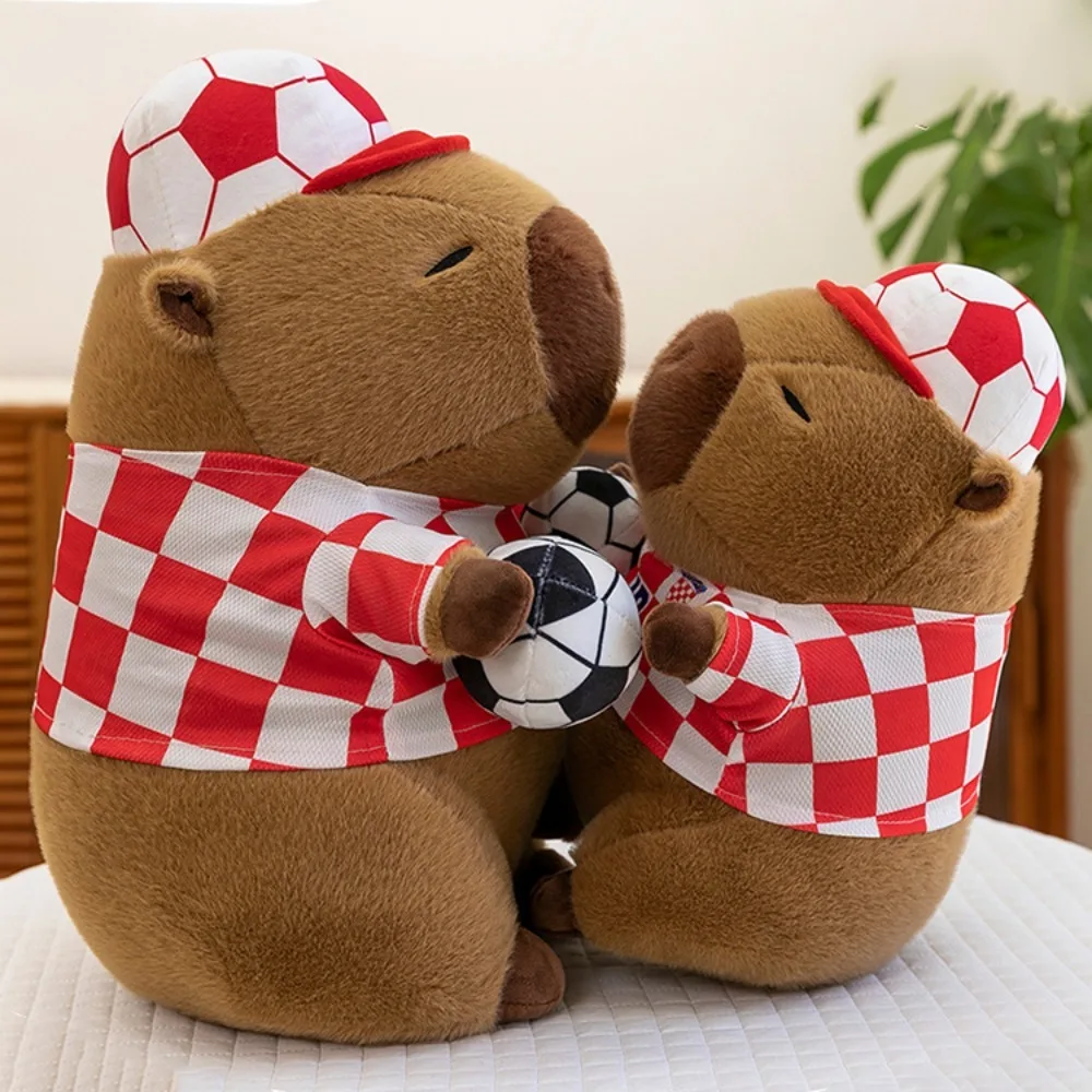 Sport Football Capybara Doll Fluffy Stuffed Football Capybara Plush Toy Ins Cute Capybara Fluffty Doll Kids Birthday Gifts
Sport Football Capybara Doll Fluffy Stuffed Football Capybara Plush Toy Ins Cute Capybara Fluffty Doll Kids Birthday Gifts