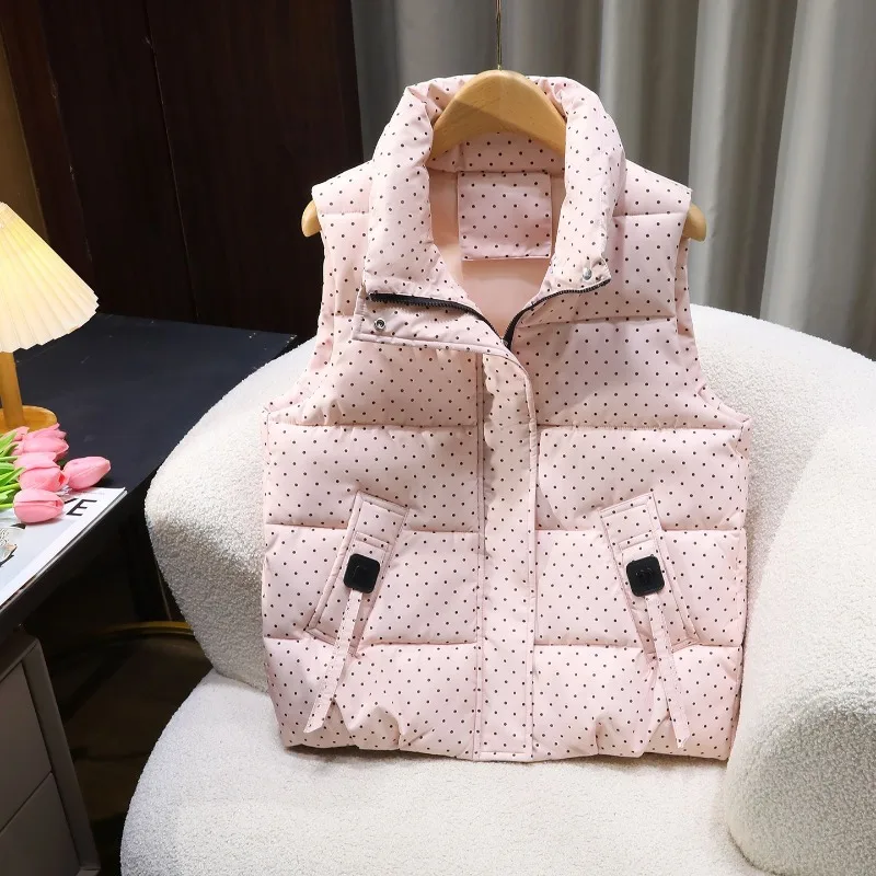 New Winter Down Cotton Women's Vest Coat Casual Short Stand-up Collar Sleeveless All-Match Warm Waistcoat Female Outerwear
New Winter Down Cotton Women's Vest Coat Casual Short Stand-up Collar Sleeveless All-Match Warm Waistcoat Female Outerwear