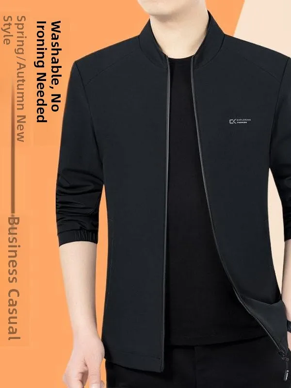 New 2026 Men's Casual Busin Collar Jaet Mid-aged Men's Spring Autumn Outerwear Long Sve Cotton Blend Slim Fit
New 2026 Men's Casual Busin Collar Jaet Mid-aged Men's Spring Autumn Outerwear Long Sve Cotton Blend Slim Fit