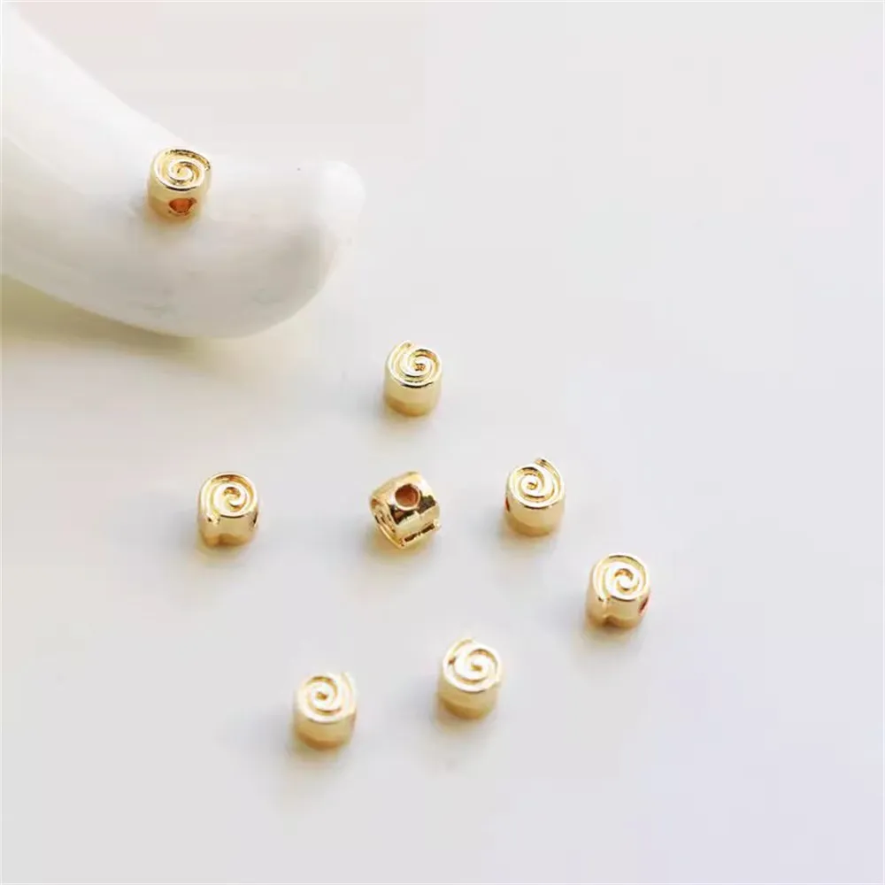 14K Gold Color Preservation Ring Beadproof 4mm Gasket Diy Partition Bracelet Necklace Accessories Separated Bead Accessories
14K Gold Color Preservation Ring Beadproof 4mm Gasket Diy Partition Bracelet Necklace Accessories Separated Bead Accessories