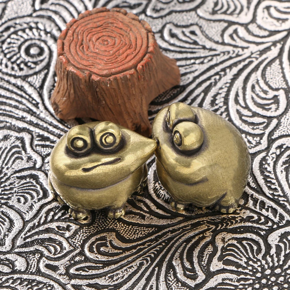 2Pcs Exquisite Antique Brass Frog Figurine Miniature Decorative Sculpture For Home Office Decor
2Pcs Exquisite Antique Brass Frog Figurine Miniature Decorative Sculpture For Home Office Decor