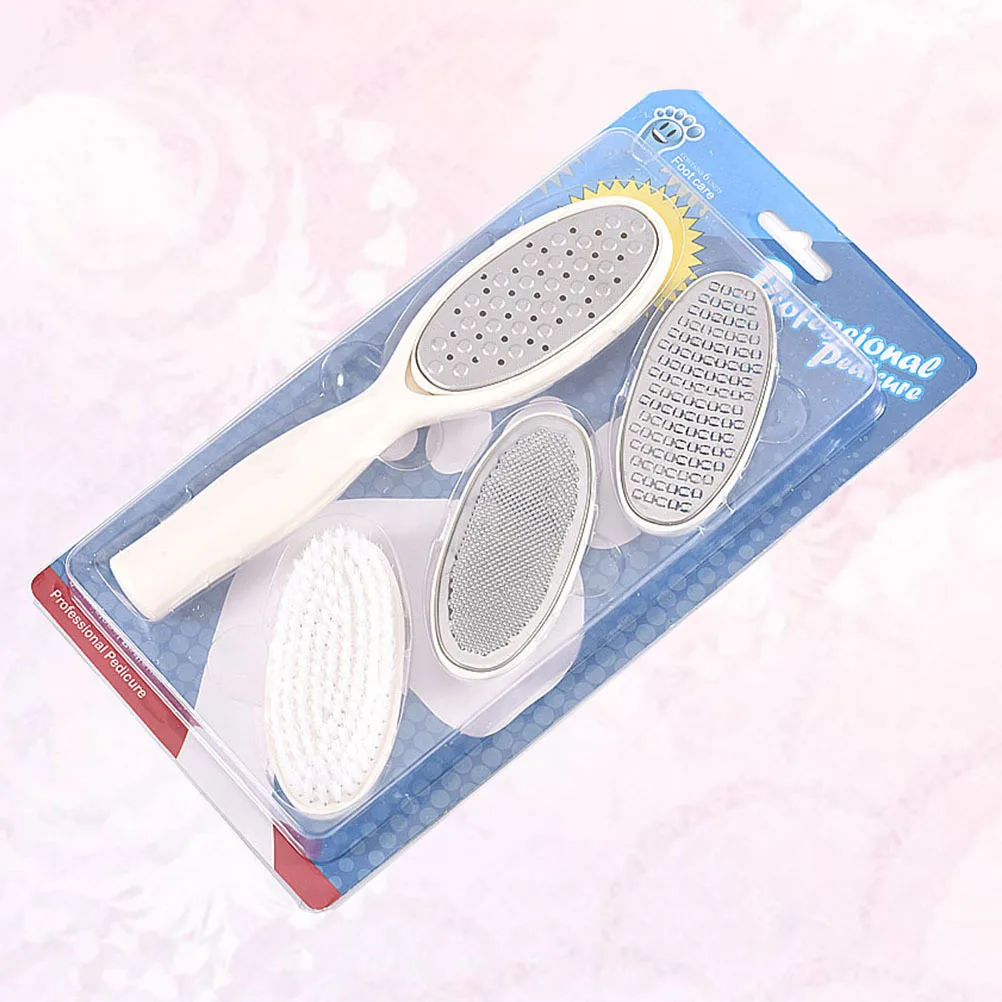 4pcs Foot File Brush Professional Pedicure Tool For Callus Removal Smooth Skin Durable Non-Slip Handle Foot Grinding Set White
4pcs Foot File Brush Professional Pedicure Tool For Callus Removal Smooth Skin Durable Non-Slip Handle Foot Grinding Set White