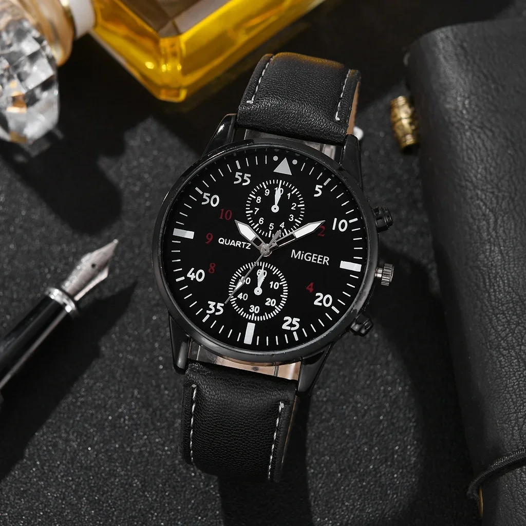 Мужские часы, модные мужские часы из сплава, кожаный ремешок, аналоговые кварцевые наручные часы, роскошные деловые мужские часы, подарок, reloj hombre
Мужские часы, модные мужские часы из сплава, кожаный ремешок, аналоговые кварцевые наручные часы, роскошные деловые мужские часы, подарок, reloj hombre