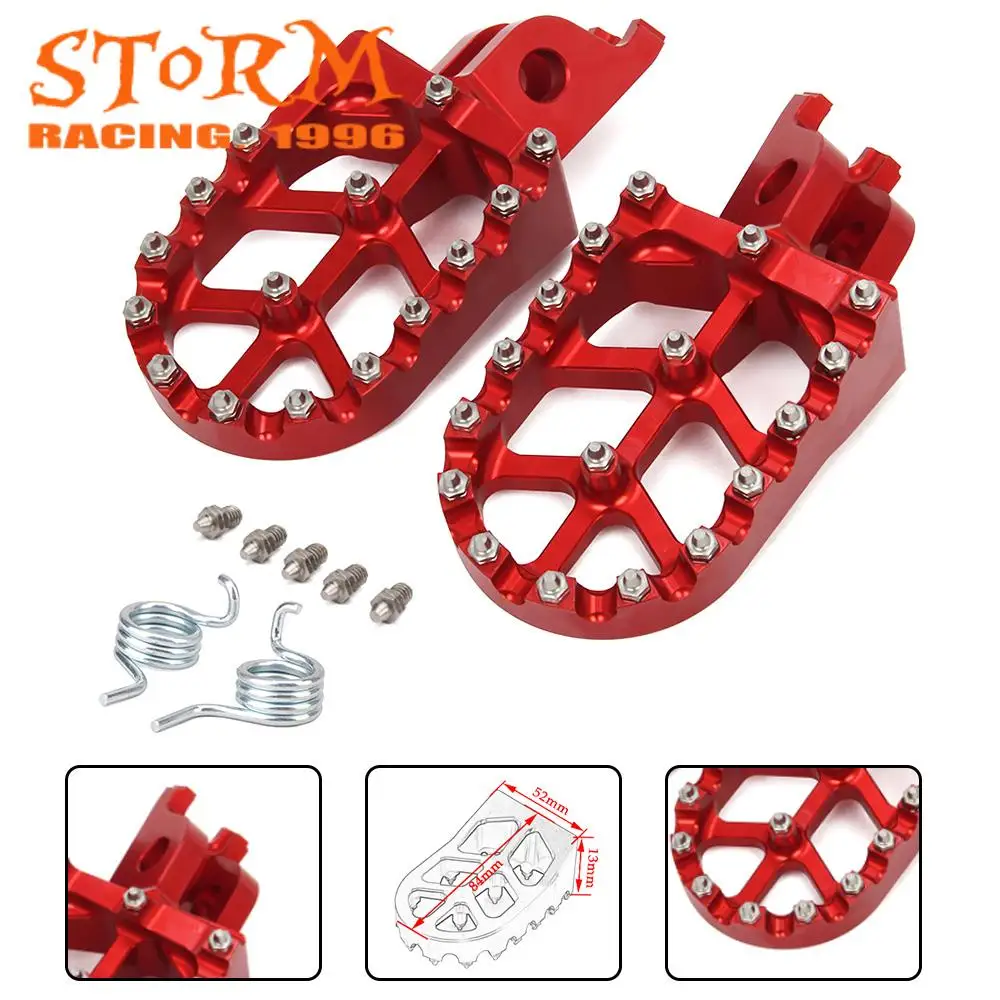 Motorcycle Motocross Foot Pegs with spring and teeth For Honda Kawasaki CR125 CR250 2002-2007 CRF250R 2004-2022 KX250F KX250
Motorcycle Motocross Foot Pegs with spring and teeth For Honda Kawasaki CR125 CR250 2002-2007 CRF250R 2004-2022 KX250F KX250