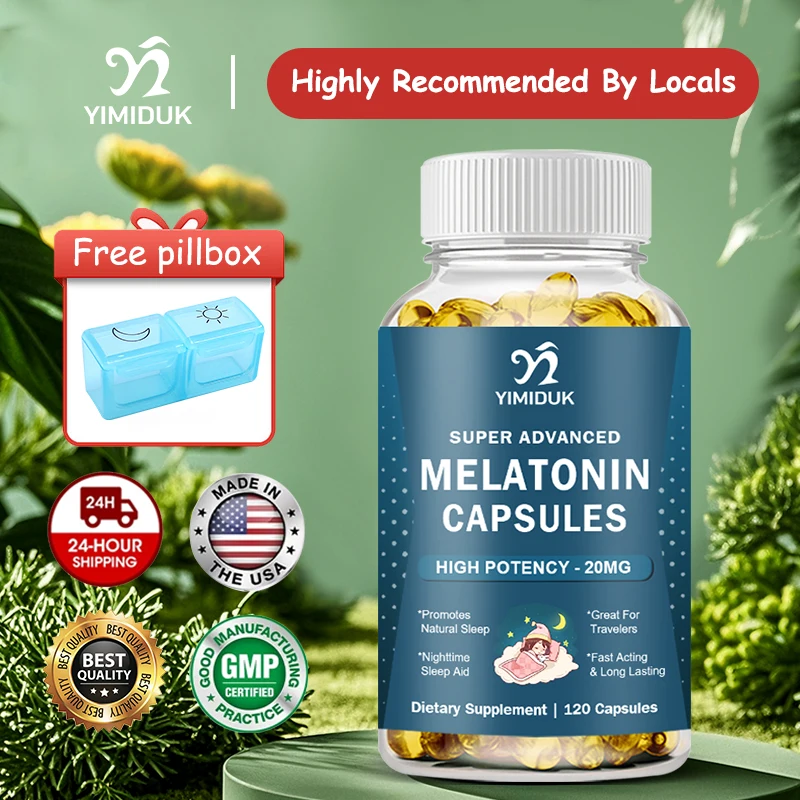 Yimiduk Melatonin Capsules, for Promote Relaxation & Restful Sleep Naturally, Better Sleep, Melatonin Sleep Aid for Adults
Yimiduk Melatonin Capsules, for Promote Relaxation & Restful Sleep Naturally, Better Sleep, Melatonin Sleep Aid for Adults