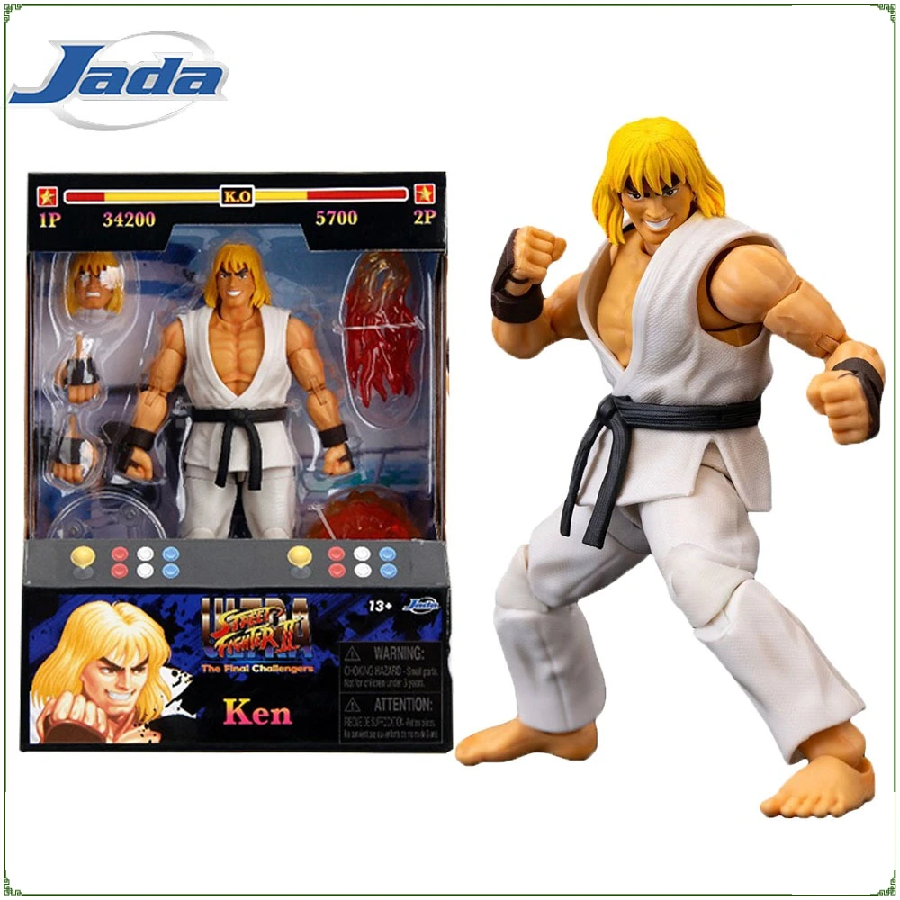 Genuine JADA Toys Street Fighter 2 Action Figure 1/12 Ken White 6-inch Mobile Figure Model Birthday Collection Gifts in Stock
Genuine JADA Toys Street Fighter 2 Action Figure 1/12 Ken White 6-inch Mobile Figure Model Birthday Collection Gifts in Stock