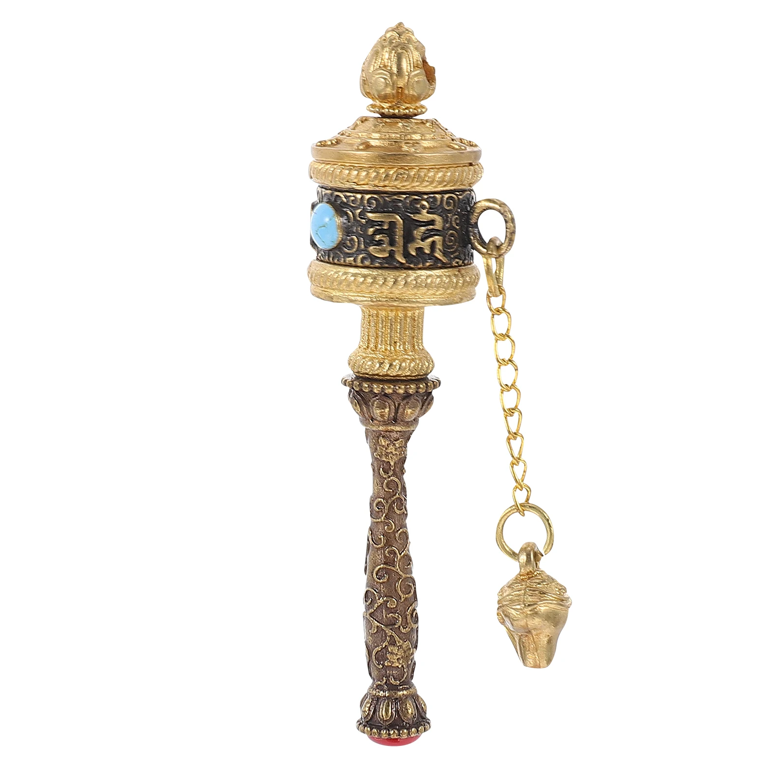 Prayer Wheel Pendant Copper Handheld Durable Long Life Religious Decor Blessings Relaxation Gift Musical Instrument
Prayer Wheel Pendant Copper Handheld Durable Long Life Religious Decor Blessings Relaxation Gift Musical Instrument