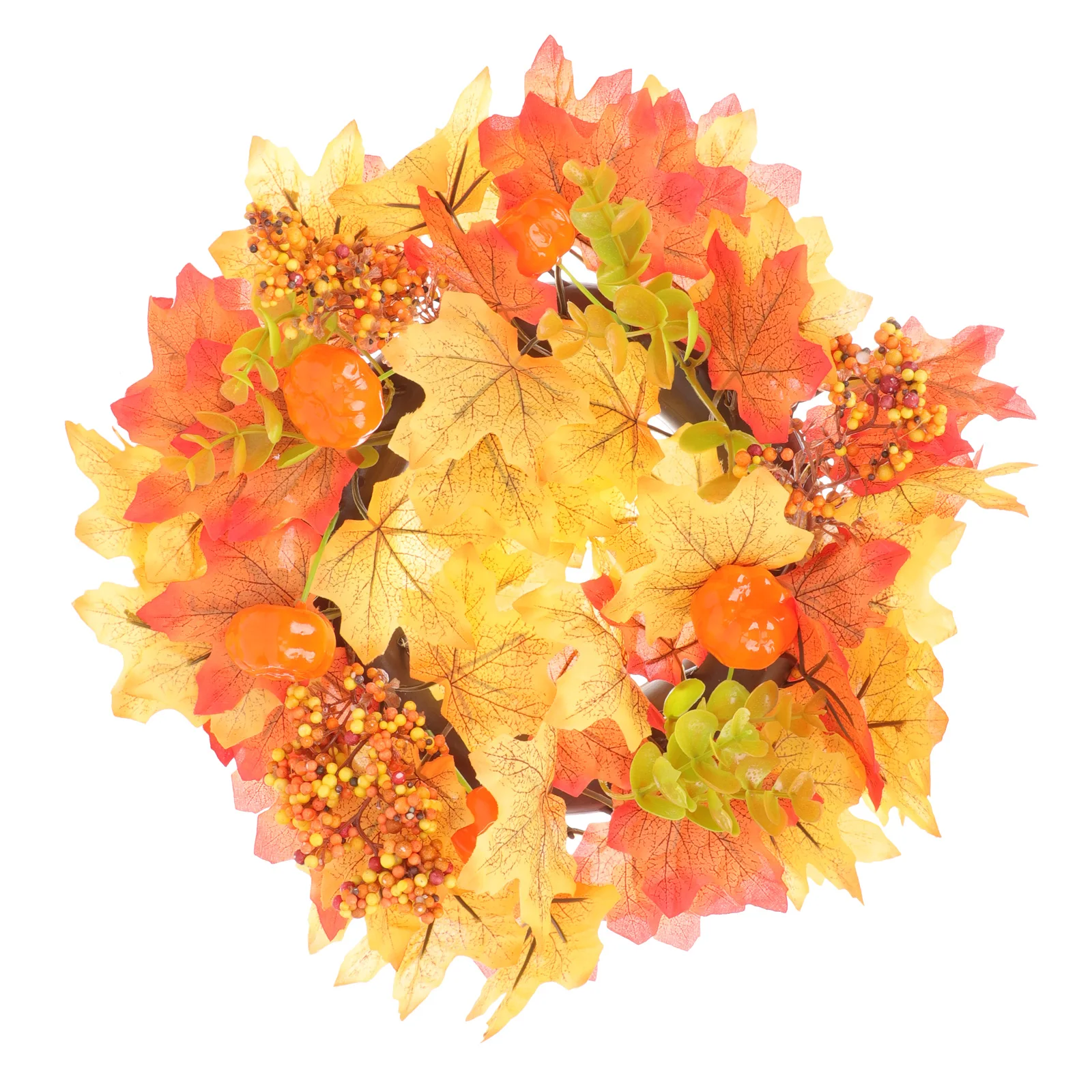 White Pumpkin Maple Wreath Artificial Leaves Decor Garland Ornament Festival Tabletop Adornment Simulated Berry Wreath
White Pumpkin Maple Wreath Artificial Leaves Decor Garland Ornament Festival Tabletop Adornment Simulated Berry Wreath