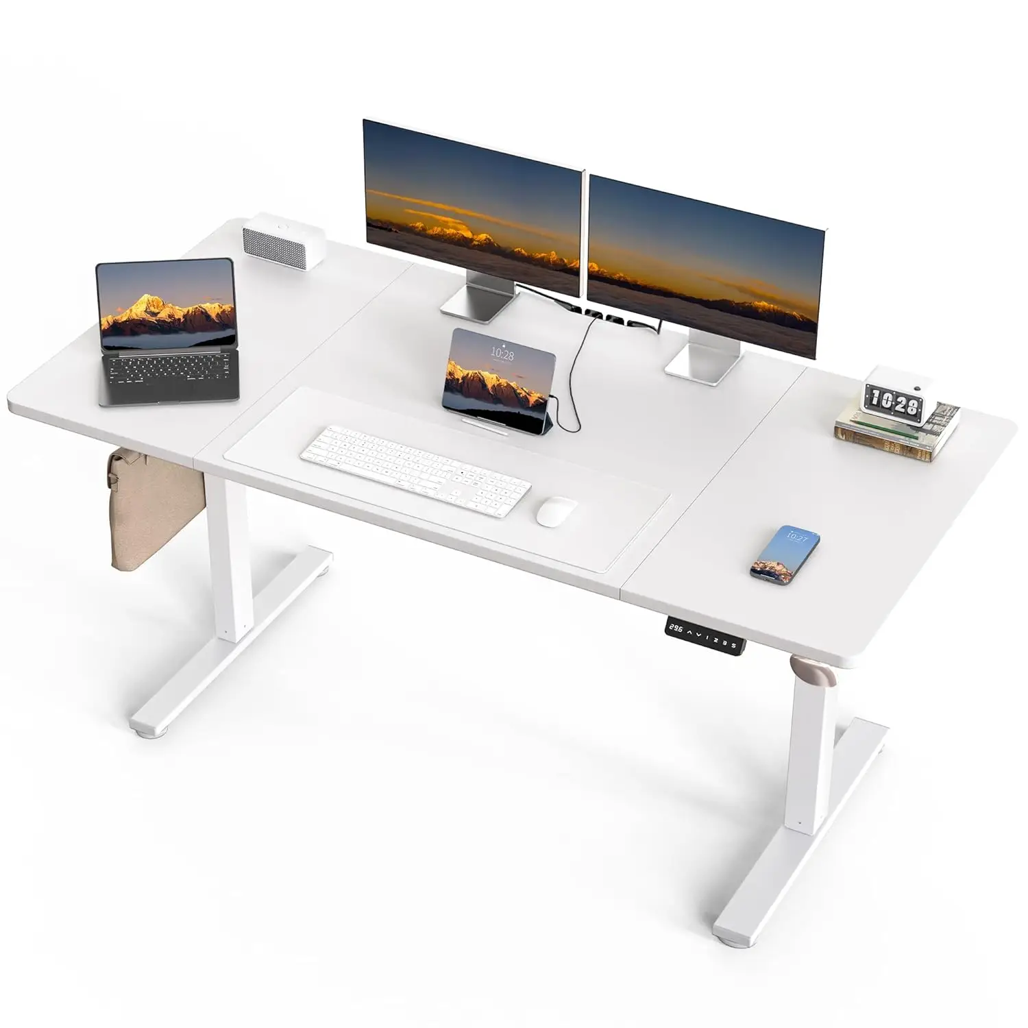 Electric Standing Desk, 63 x 30 Inch Extra Large Desktop, Adjustable Height Sit Stand Desk, Home Office Workstation, Customized
Electric Standing Desk, 63 x 30 Inch Extra Large Desktop, Adjustable Height Sit Stand Desk, Home Office Workstation, Customized