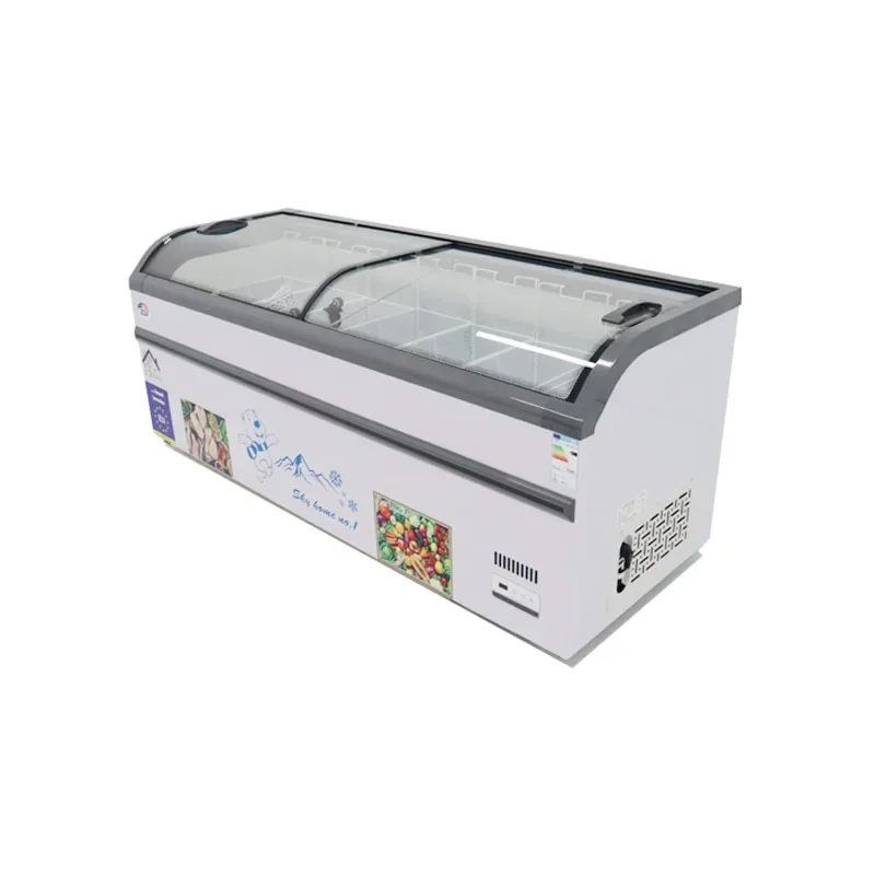 #High Grade Supermarket Large Capacity Curved Glass Door Meat Seafood Frozen Food Commercial Island Freezer Display
#High Grade Supermarket Large Capacity Curved Glass Door Meat Seafood Frozen Food Commercial Island Freezer Display