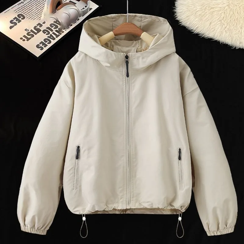 Casual Jacket Women's 2026 Spring and Autumn New Fashion Versatile Trend Large Size Loose Hooded Short Jacket
Casual Jacket Women's 2026 Spring and Autumn New Fashion Versatile Trend Large Size Loose Hooded Short Jacket