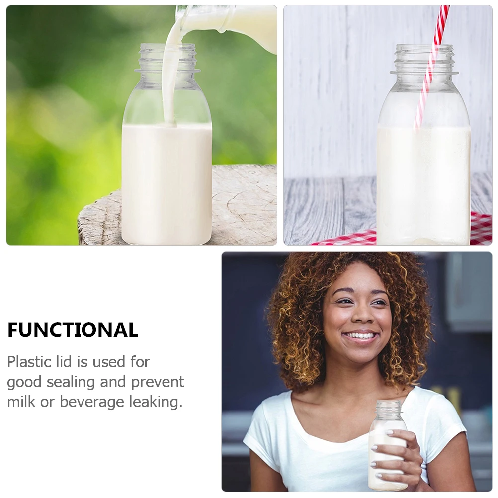 20 Pcs Plastic Milk Bottle Beverage Storage Bottles Glass Reusable Juice Child Drinks
20 Pcs Plastic Milk Bottle Beverage Storage Bottles Glass Reusable Juice Child Drinks