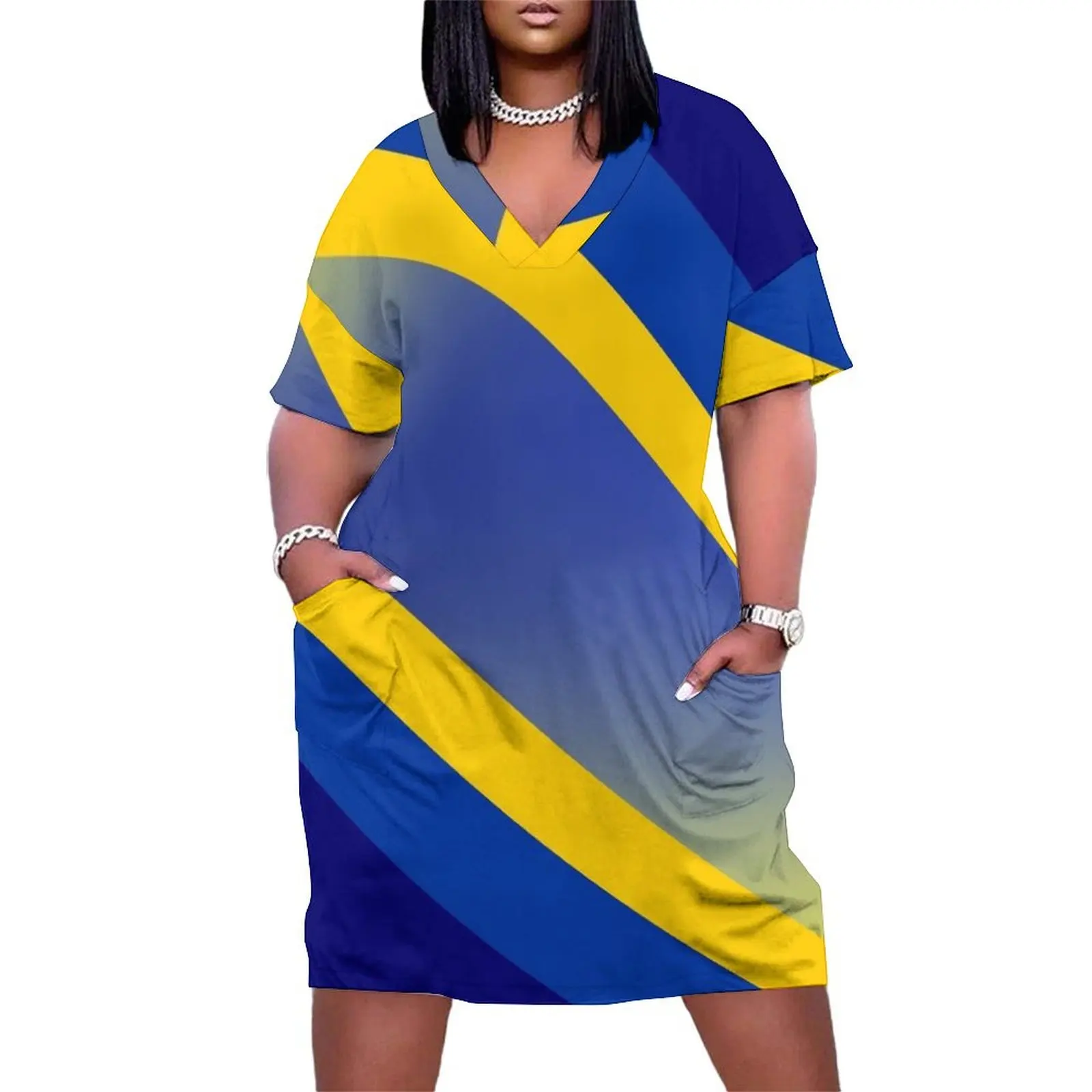 Maize and Blue Go Blue Michigan Loose Pocket Dress loose women's dress dress party night women's fashion dresses
Maize and Blue Go Blue Michigan Loose Pocket Dress loose women's dress dress party night women's fashion dresses