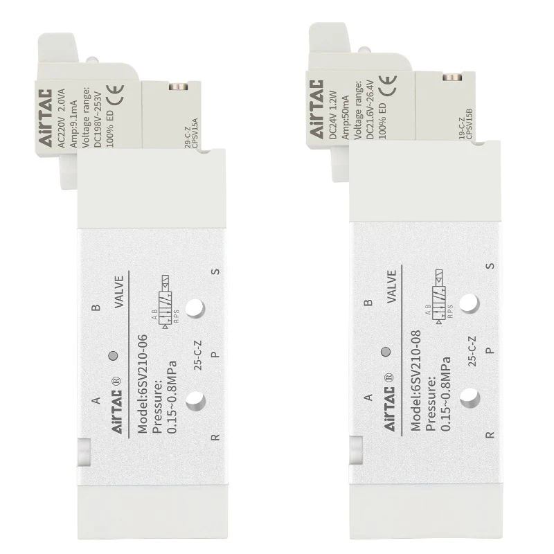 AIRTAC New electromagnetic directional valve 6SV Series 6SV110M5A 6SV21008A 6SV120M5A 6SV22008A 6SV130CM5A 6SV130CM5B 6SV130C0
AIRTAC New electromagnetic directional valve 6SV Series 6SV110M5A 6SV21008A 6SV120M5A 6SV22008A 6SV130CM5A 6SV130CM5B 6SV130C0