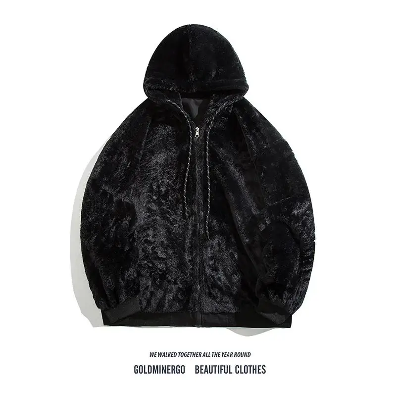 Двустороннее хлопковое пальто Lamb Velvet Thiened, теплое хлопковое пальто с капюшоном, свободный крой, однотонное мужское зимнее пальто Lazy Sle
Двустороннее хлопковое пальто Lamb Velvet Thiened, теплое хлопковое пальто с капюшоном, свободный крой, однотонное мужское зимнее пальто Lazy Sle