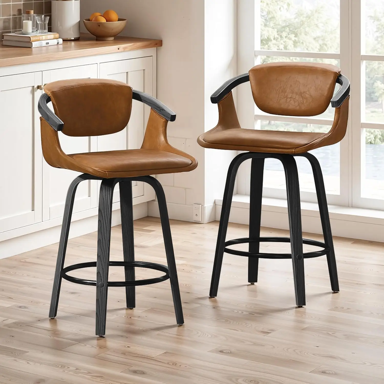 Комплект из 2 барных стульев, вращающиеся барные стулья с деревянными ножками, обитые тканью стулья для кухонного острова с подлокотниками, коричневые, на заказ
Комплект из 2 барных стульев, вращающиеся барные стулья с деревянными ножками, обитые тканью стулья для кухонного острова с подлокотниками, коричневые, на заказ