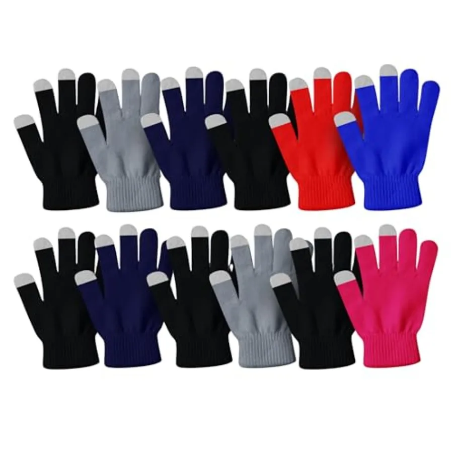 Winter Gloves, Adult Warm Knit Unisex Stretchy Bulk Pack Mens Womens Magic Glove
Winter Gloves, Adult Warm Knit Unisex Stretchy Bulk Pack Mens Womens Magic Glove