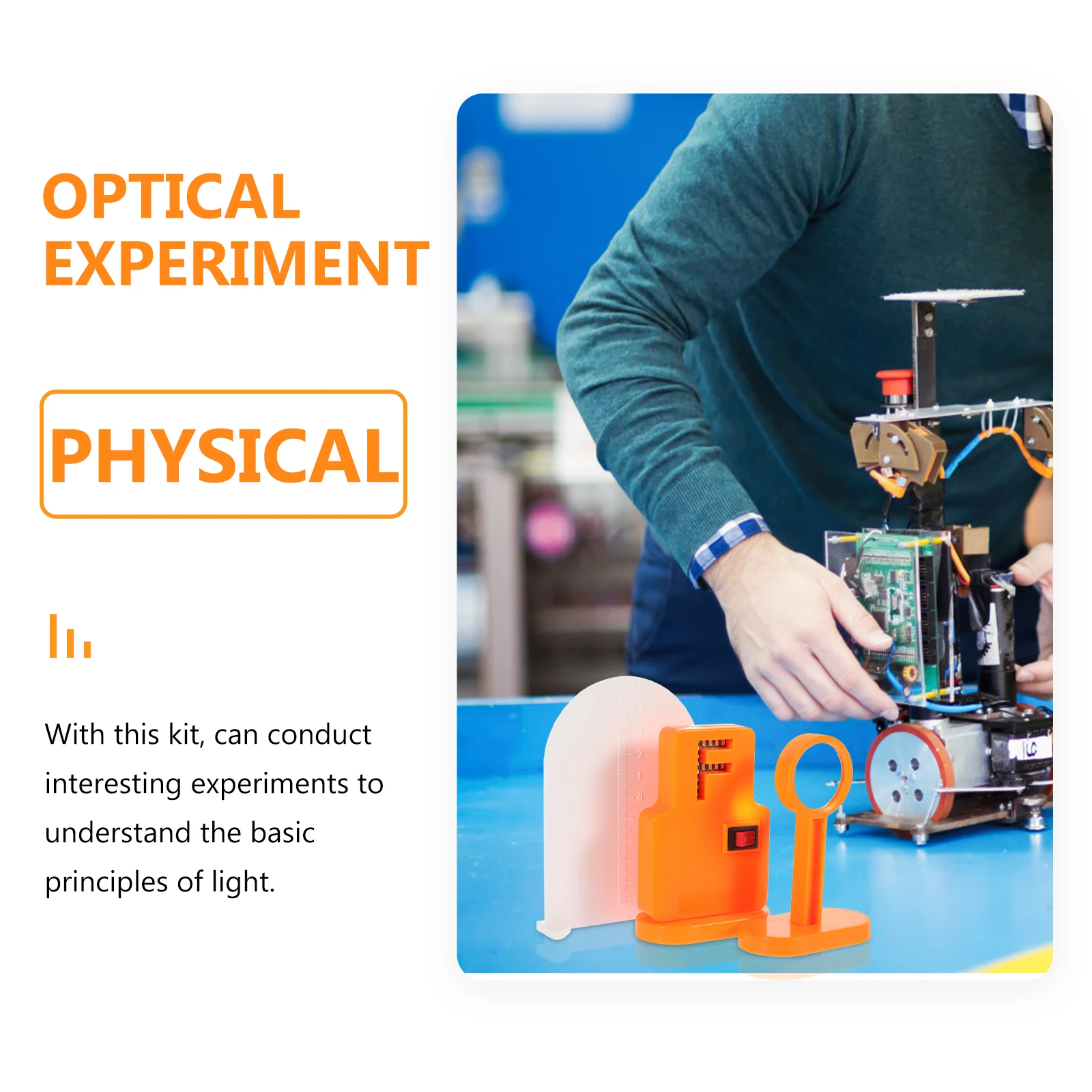 Optical Experiment Box Physical Kit Physics Tool Equipment Optics Science Plastic Classroom Device
Optical Experiment Box Physical Kit Physics Tool Equipment Optics Science Plastic Classroom Device