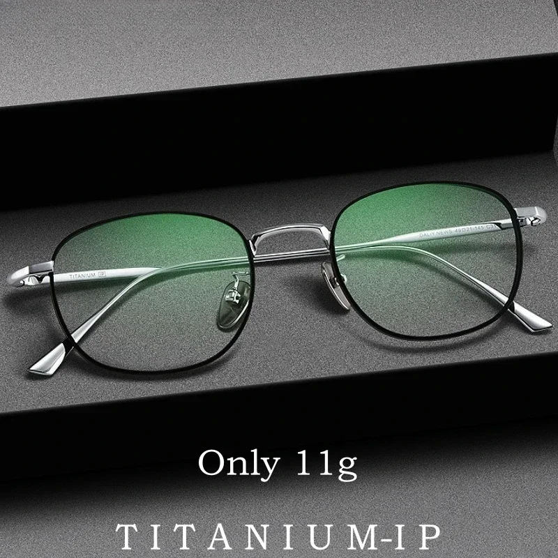 Сверхлегкие ретро очки для близорукости из чистого титана, оптическая оправа для очков по рецепту, повседневные маленькие очки для мужчин и женщин
Сверхлегкие ретро очки для близорукости из чистого титана, оптическая оправа для очков по рецепту, повседневные маленькие очки для мужчин и женщин