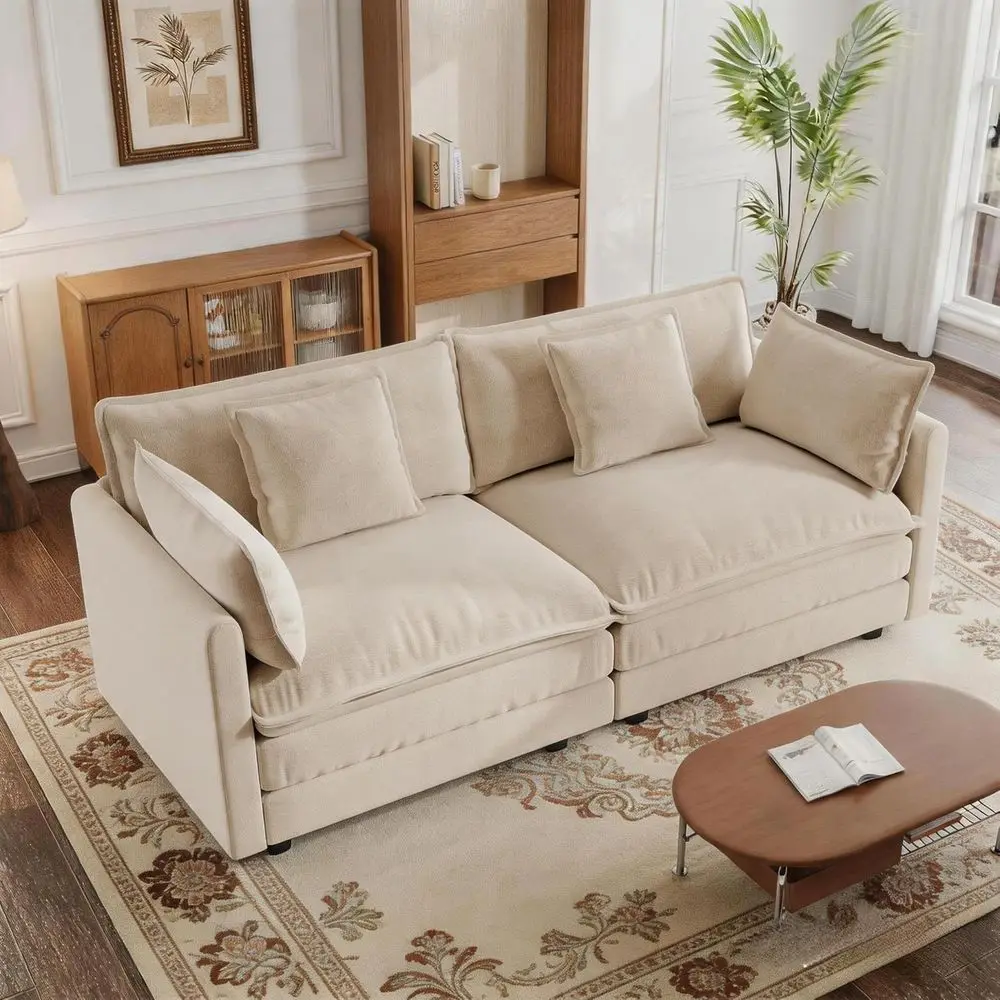 76 Sectional Sofa, Camel Loveseat, Cloud 2 Seater Couch, Comfy Chenille Love Seats for Small Spaces, Ideal for Studio, Office, B
76 Sectional Sofa, Camel Loveseat, Cloud 2 Seater Couch, Comfy Chenille Love Seats for Small Spaces, Ideal for Studio, Office, B