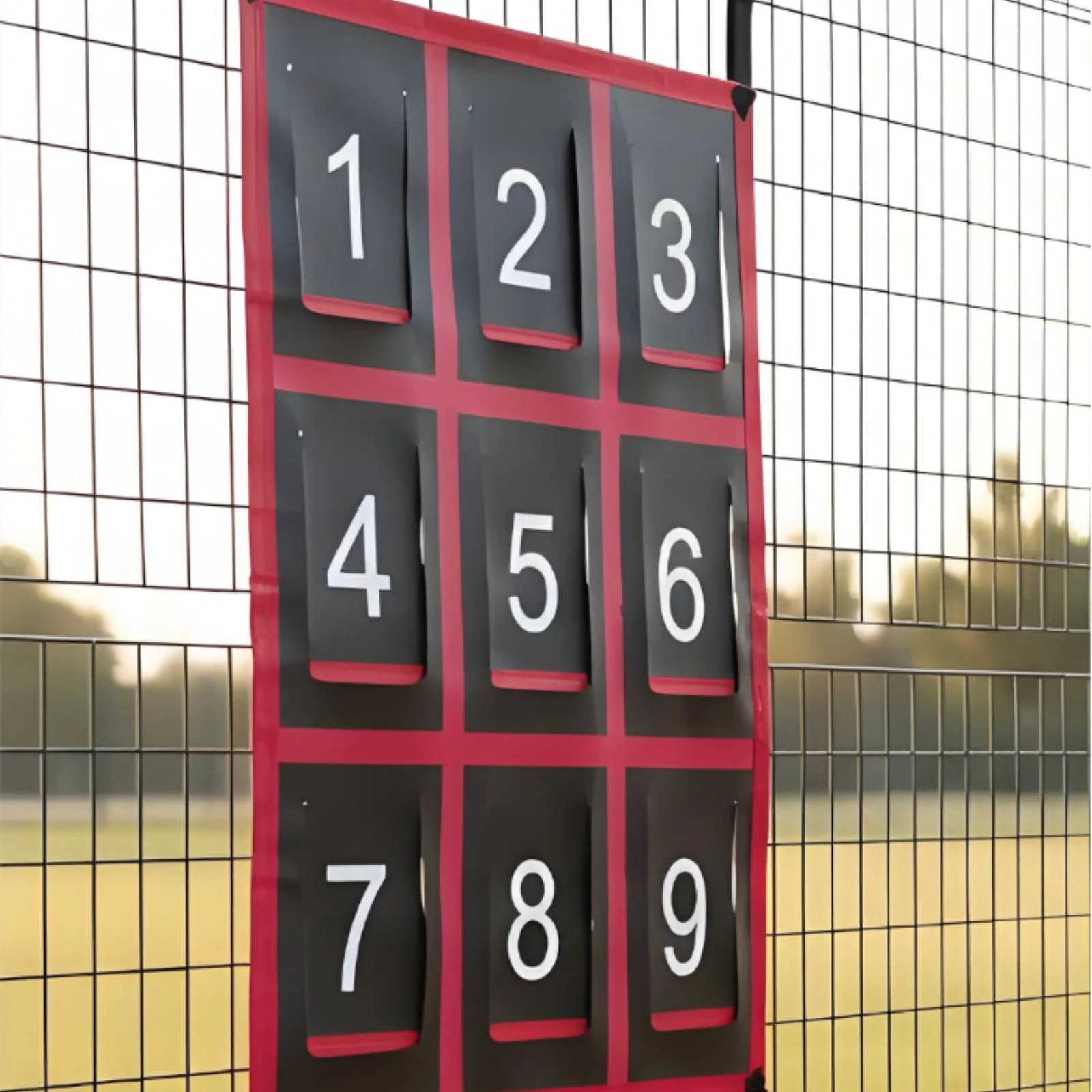 Nine Pocket Target Board Adjustable Straps Batting Practice Target Baseball Strike Net Easy to Install for Backyard
Nine Pocket Target Board Adjustable Straps Batting Practice Target Baseball Strike Net Easy to Install for Backyard