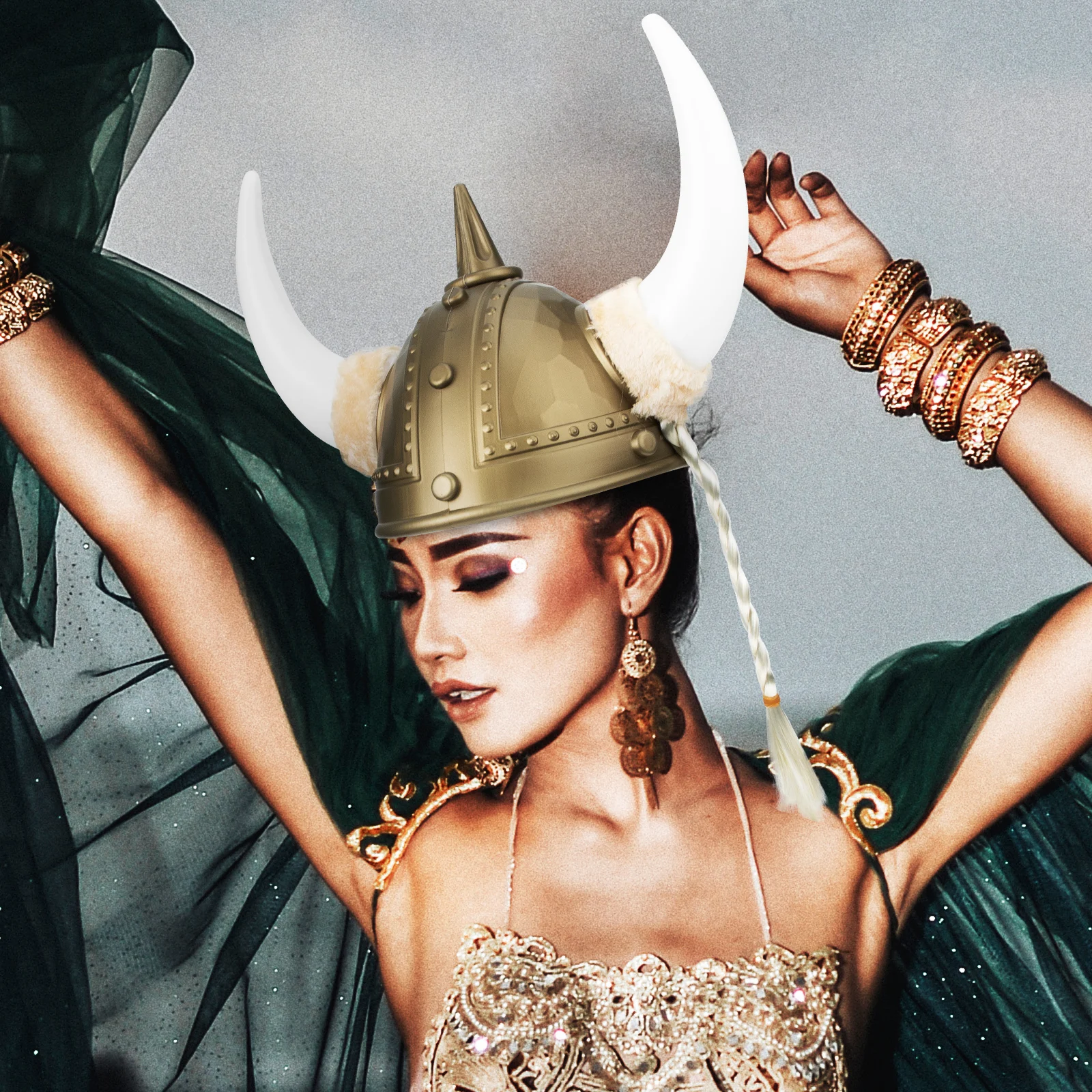 Plastic Viking Hat Ox Horn Helmet Interesting Cosplay Masquerade Headwear Accessory
Plastic Viking Hat Ox Horn Helmet Interesting Cosplay Masquerade Headwear Accessory