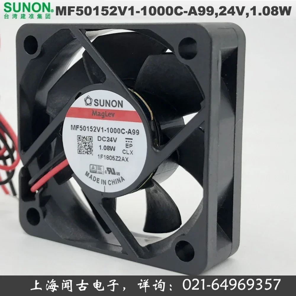 +NEW forOriginal MF50152V1-1000C-A99 SUNON fan 5 cm cooling fan 5015 24V 1.04W
+NEW forOriginal MF50152V1-1000C-A99 SUNON fan 5 cm cooling fan 5015 24V 1.04W