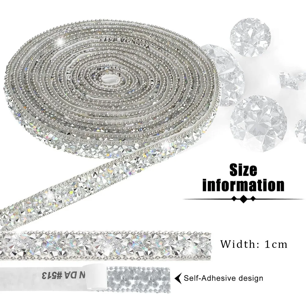 10Yards Resin Rhinestone Ribbons Self Adhesive Diamond Crystal Roll Glitter Belt Bling Party DIY Decorations 1CM Rhinestone
10Yards Resin Rhinestone Ribbons Self Adhesive Diamond Crystal Roll Glitter Belt Bling Party DIY Decorations 1CM Rhinestone