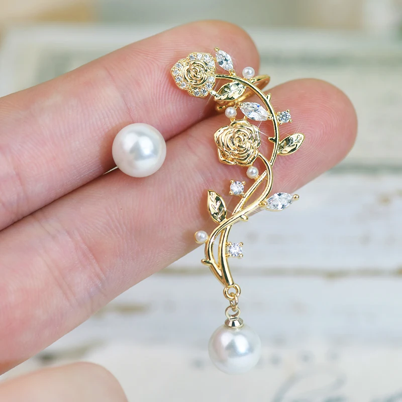 Modern Women's Earrings 2022 Fashion French Light Luxury Rose Pearl All-in-one Inlay Exquisite Zircon Charm Earring Jewelry Gift
Modern Women's Earrings 2022 Fashion French Light Luxury Rose Pearl All-in-one Inlay Exquisite Zircon Charm Earring Jewelry Gift