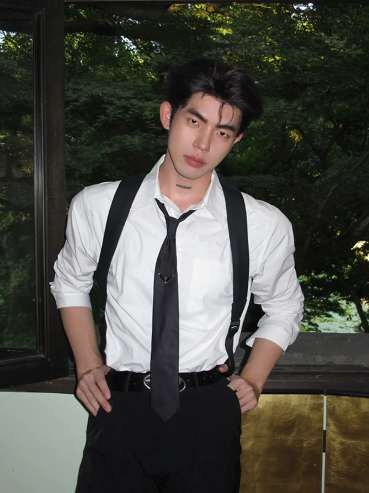Ice Silk Long Sve White Casual irt Men's Faion Brand Inner Wear Outer Jaet Maturi Steadin Summer Top
Ice Silk Long Sve White Casual irt Men's Faion Brand Inner Wear Outer Jaet Maturi Steadin Summer Top
