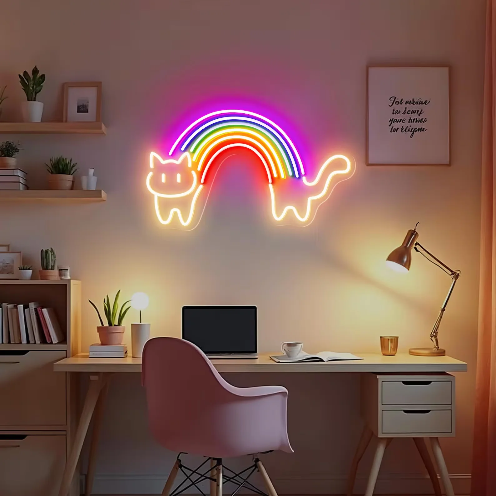 Rainbow Cat Neon Sign, Cute Kawaii Sign for Bedroom, Game Room, Kids Room, Aesthetic Wall Decor, Colorful Cat Lover Gift
Rainbow Cat Neon Sign, Cute Kawaii Sign for Bedroom, Game Room, Kids Room, Aesthetic Wall Decor, Colorful Cat Lover Gift