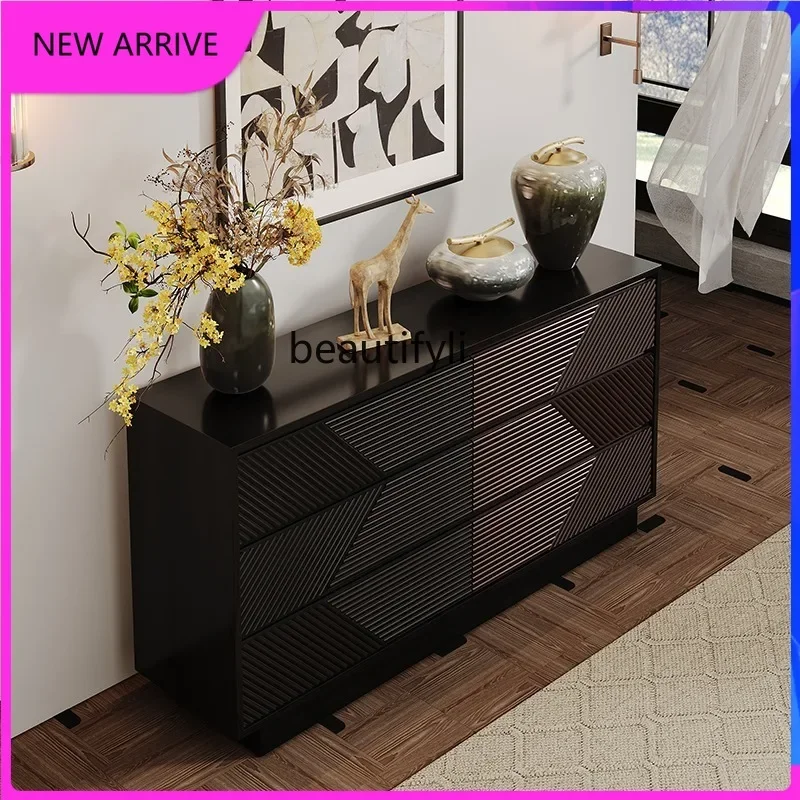 54Italian light luxury solid wood chest, living room against the wall, locker, bedroom storage, bedside cabinet
54Italian light luxury solid wood chest, living room against the wall, locker, bedroom storage, bedside cabinet