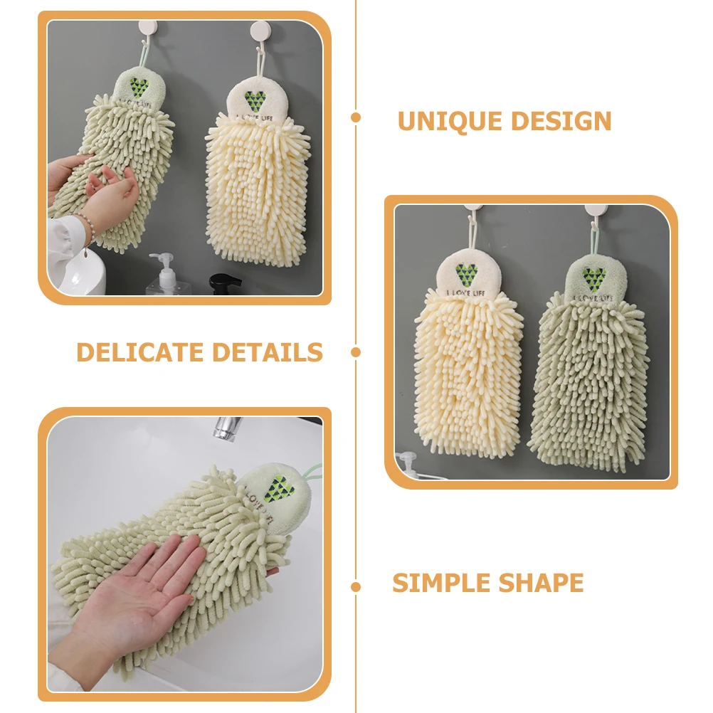 2pcs Chenille Hand Towel Set Quick Dry Soft Absorbent for Bathroom Kitchen Travel Hangable Multipurpose Hand Drying
2pcs Chenille Hand Towel Set Quick Dry Soft Absorbent for Bathroom Kitchen Travel Hangable Multipurpose Hand Drying