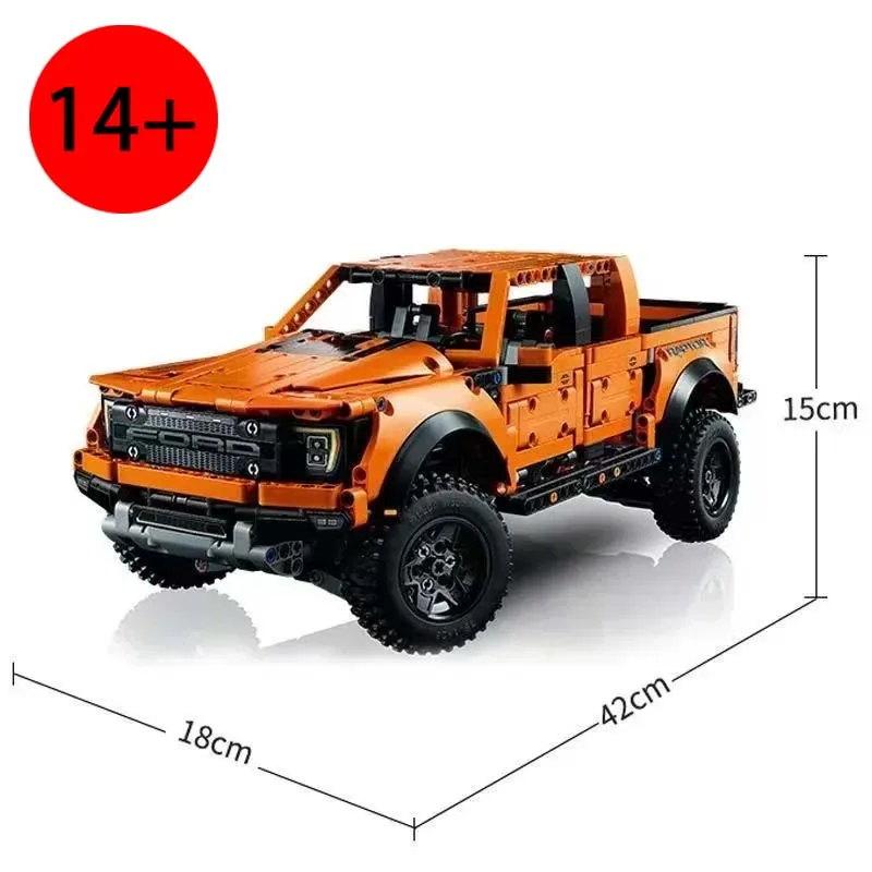 1379 деталей MOC: Модель внедорожного пикапа, конструктор, гоночный автомобиль, игрушки из кирпичиков для детей, подарки
1379 деталей MOC: Модель внедорожного пикапа, конструктор, гоночный автомобиль, игрушки из кирпичиков для детей, подарки