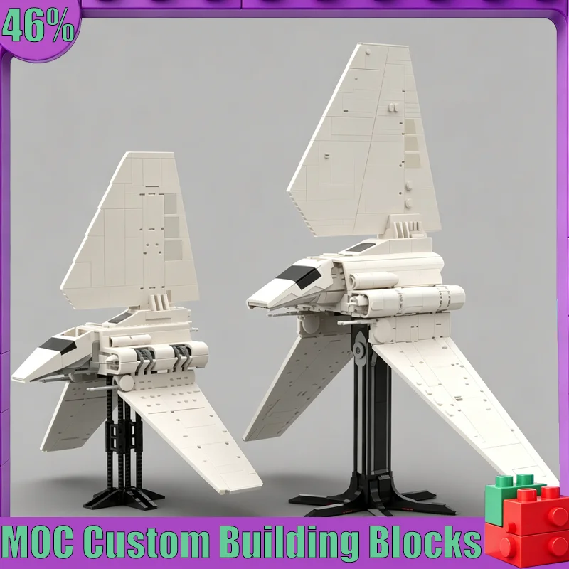 NEW 5420 PCS MOC Sci Fi Imperial Shuttle Spacecraft Model Custom Puzzle Technical DIY Assembly Educational Toy Collection Gift
NEW 5420 PCS MOC Sci Fi Imperial Shuttle Spacecraft Model Custom Puzzle Technical DIY Assembly Educational Toy Collection Gift