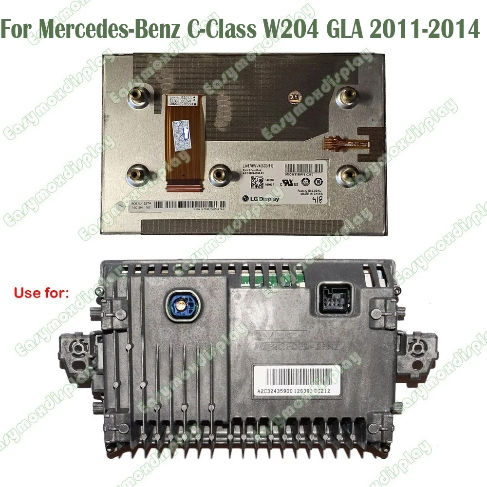 7inch Car LCD Full Display LA070WV4 (SD)(01) For Mercedes-Benz C-Class W204 GLA 2011-2014 GPS Navigation Screen Replacement
7inch Car LCD Full Display LA070WV4 (SD)(01) For Mercedes-Benz C-Class W204 GLA 2011-2014 GPS Navigation Screen Replacement