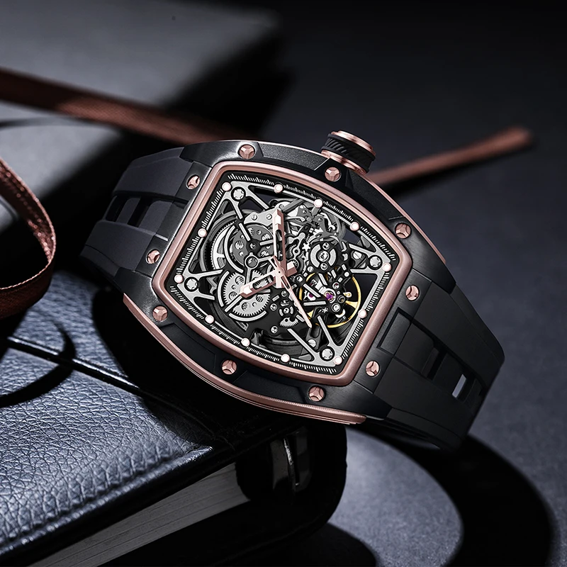Men's Waterproof Mechanical Watch Sporty Wine Barrel Shape Cross-Border Popular Design New Wholesale
Men's Waterproof Mechanical Watch Sporty Wine Barrel Shape Cross-Border Popular Design New Wholesale