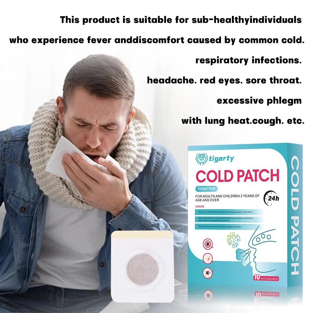 tigerty Herbal Cold Patch (10 Patches/Box) | Natural Relief | Drug-Free Comfort
tigerty Herbal Cold Patch (10 Patches/Box) | Natural Relief | Drug-Free Comfort
