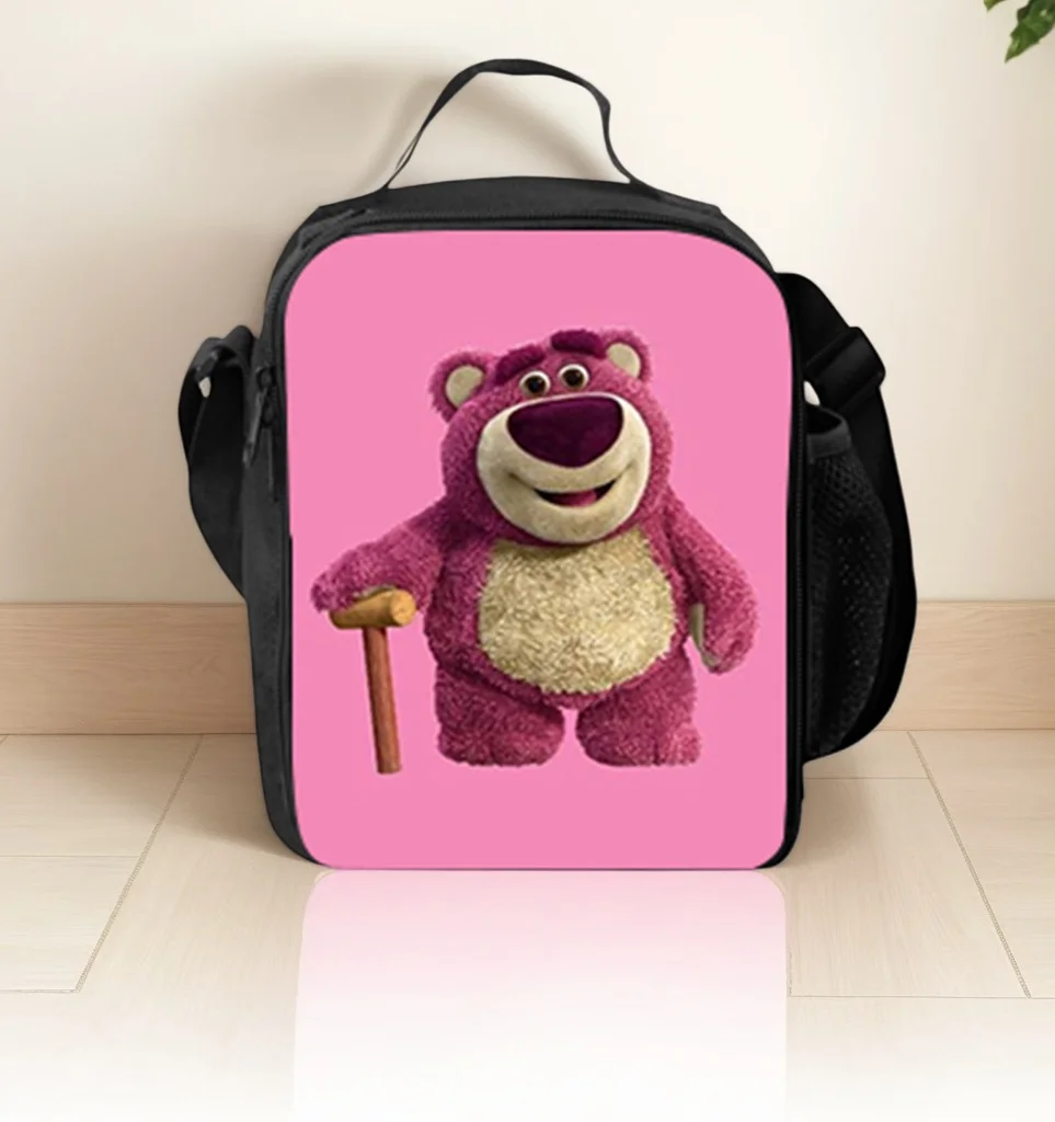 New Cartoon Lotso Huggin Bear Lunch Bag Student Back to School Lunch Box-Insulated Cooler Bag for Children
New Cartoon Lotso Huggin Bear Lunch Bag Student Back to School Lunch Box-Insulated Cooler Bag for Children