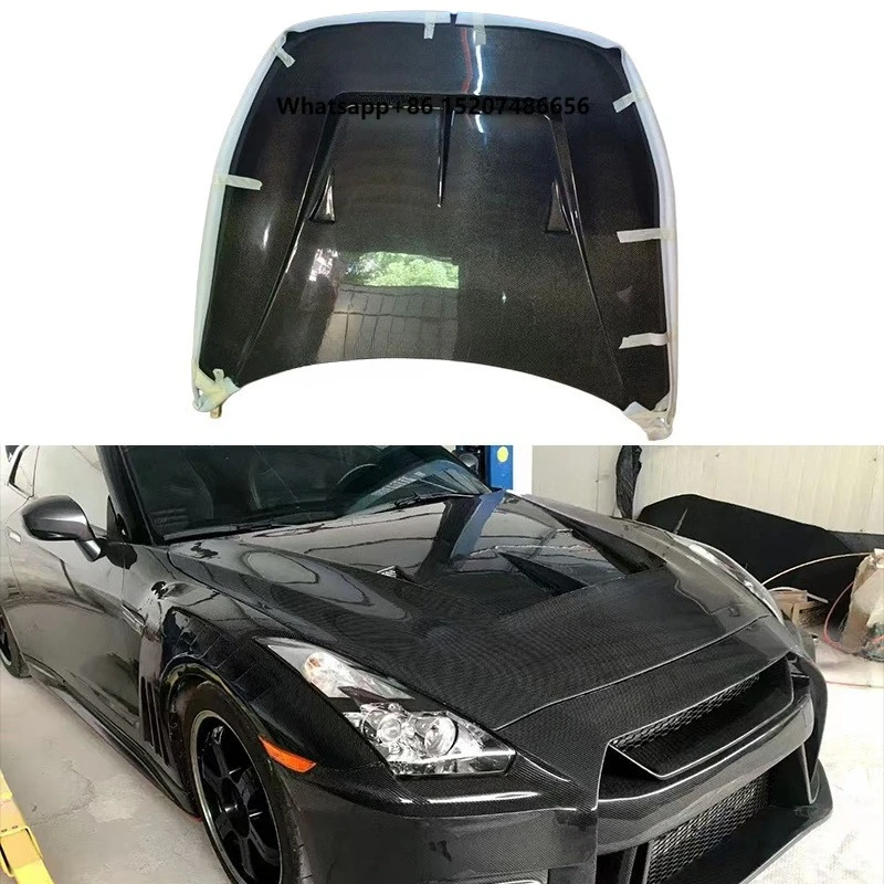 High Quality LB Style Carbon Fiber Engine Hoods for GTR R35 2008-2024 Vented Bonnet Racing Performance Lid Aero Car Hood
High Quality LB Style Carbon Fiber Engine Hoods for GTR R35 2008-2024 Vented Bonnet Racing Performance Lid Aero Car Hood