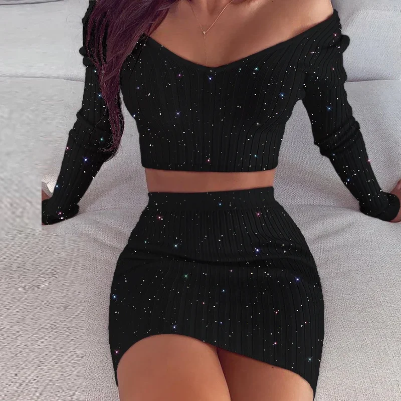 CPSYMYM Striped Knit Two Piece Set Soft Women 2021 Autumm V Neck Slim Off the Shoulder Long Sleeve Elegant Ladies Suit
CPSYMYM Striped Knit Two Piece Set Soft Women 2021 Autumm V Neck Slim Off the Shoulder Long Sleeve Elegant Ladies Suit