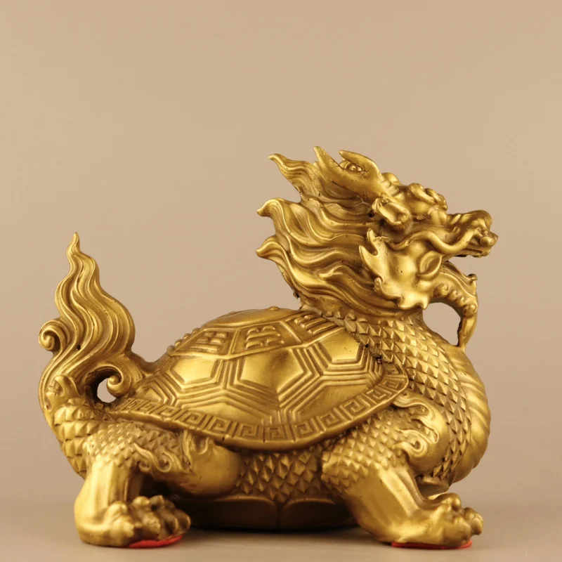Brass Dragon Turtle Decoration Copper Bagua Fire Dragon Turtle Home Gifts & Crafts Wholesale
Brass Dragon Turtle Decoration Copper Bagua Fire Dragon Turtle Home Gifts & Crafts Wholesale
