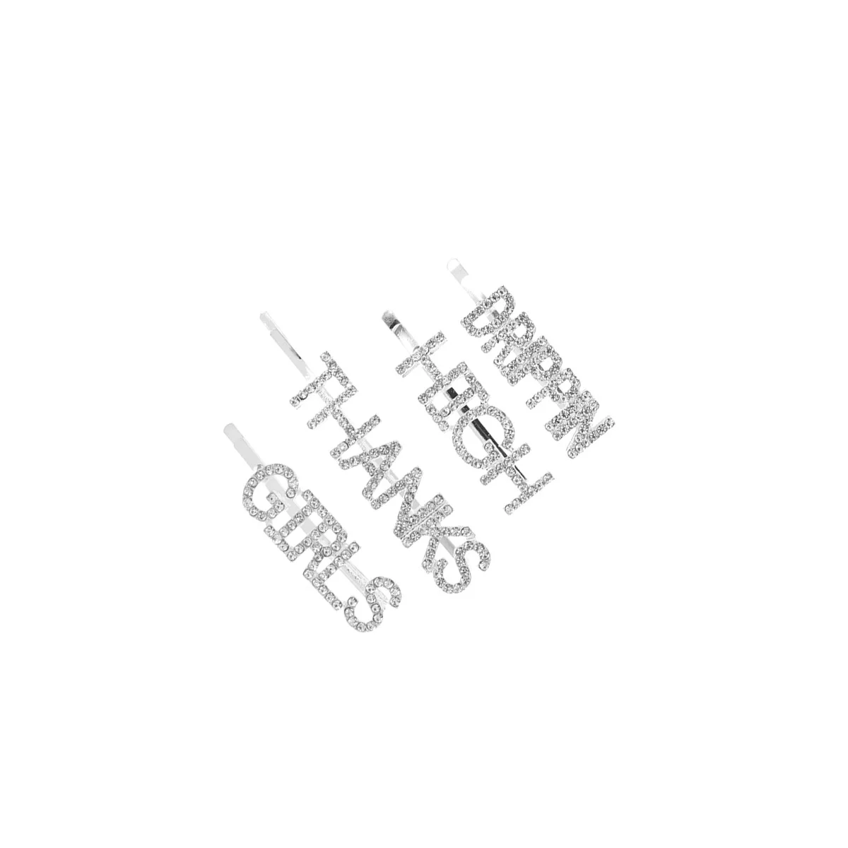 8 Pcs Letters Headwear Rhinestone Bobby Pins Woman Hairpins Rhinestones Fashion Ornaments
8 Pcs Letters Headwear Rhinestone Bobby Pins Woman Hairpins Rhinestones Fashion Ornaments
