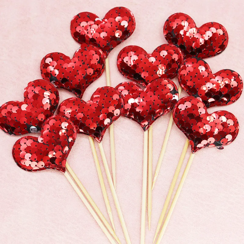 (10 Pieces/pack) 4.8*13cm Love Sequins Valentine's Day Plugin Decoration Wedding Party Decoration Handmade Materials
(10 Pieces/pack) 4.8*13cm Love Sequins Valentine's Day Plugin Decoration Wedding Party Decoration Handmade Materials